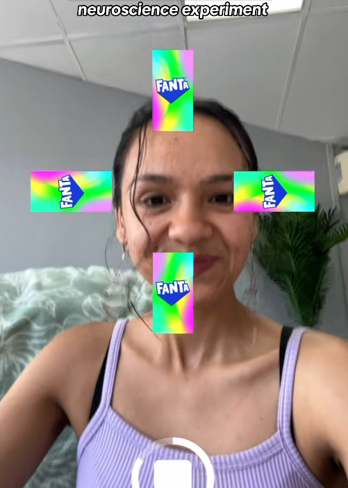 Experiência jogável TikTok e Fanta em um celular